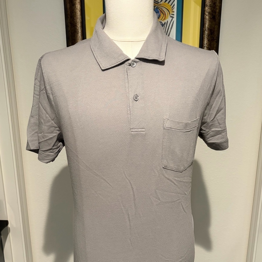 Mack Weldon Men's Light Gray Polo Shirt Size XL - Picture 1 of 2